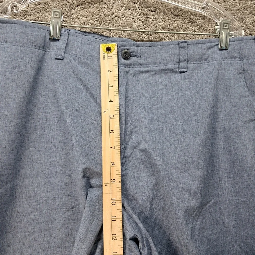 Ben Hogan Mens Blue Heathered Performance Golf Shorts Size 38 Stretch Activewear